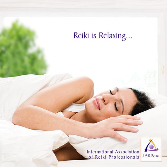 Reiki creates a relaxed state thus improving the quality of sleep. IARP.org